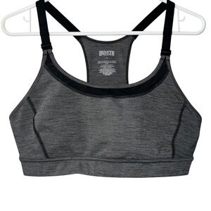 Duluth Trading Co‎ Sports Bra Heather Gray Racerback Activewear Womens Size L